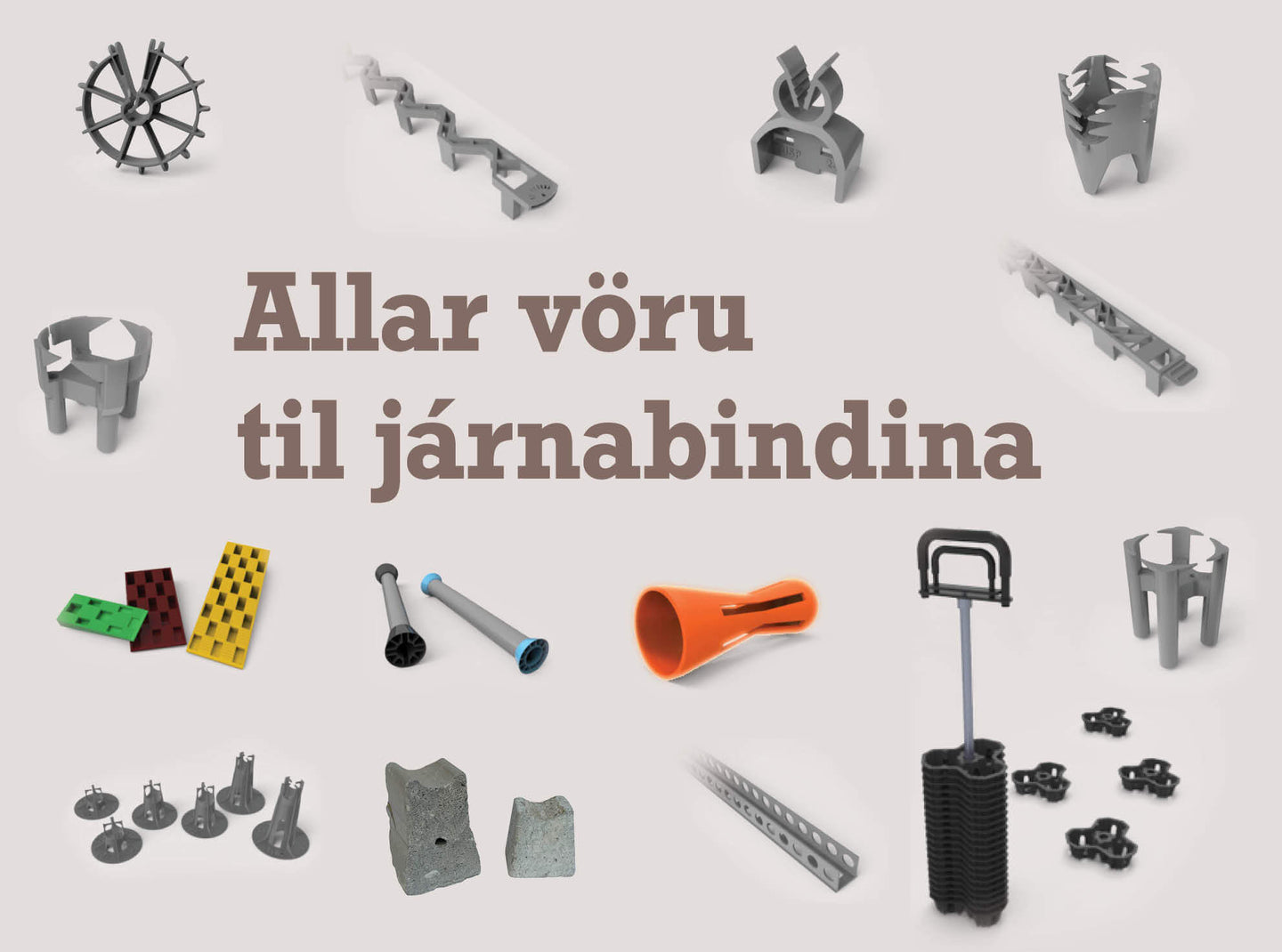 ALLIR FYLGIHLUTIR TIL JÁRNABINDINGAR