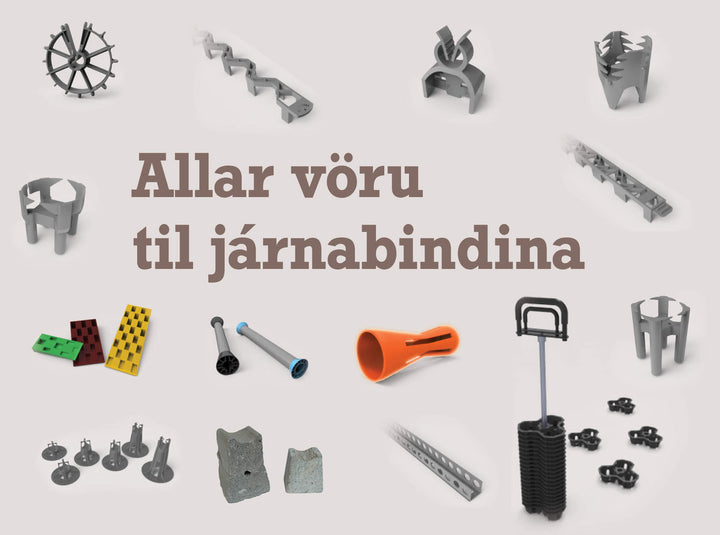 ALLIR FYLGIHLUTIR TIL JÁRNABINDINGAR