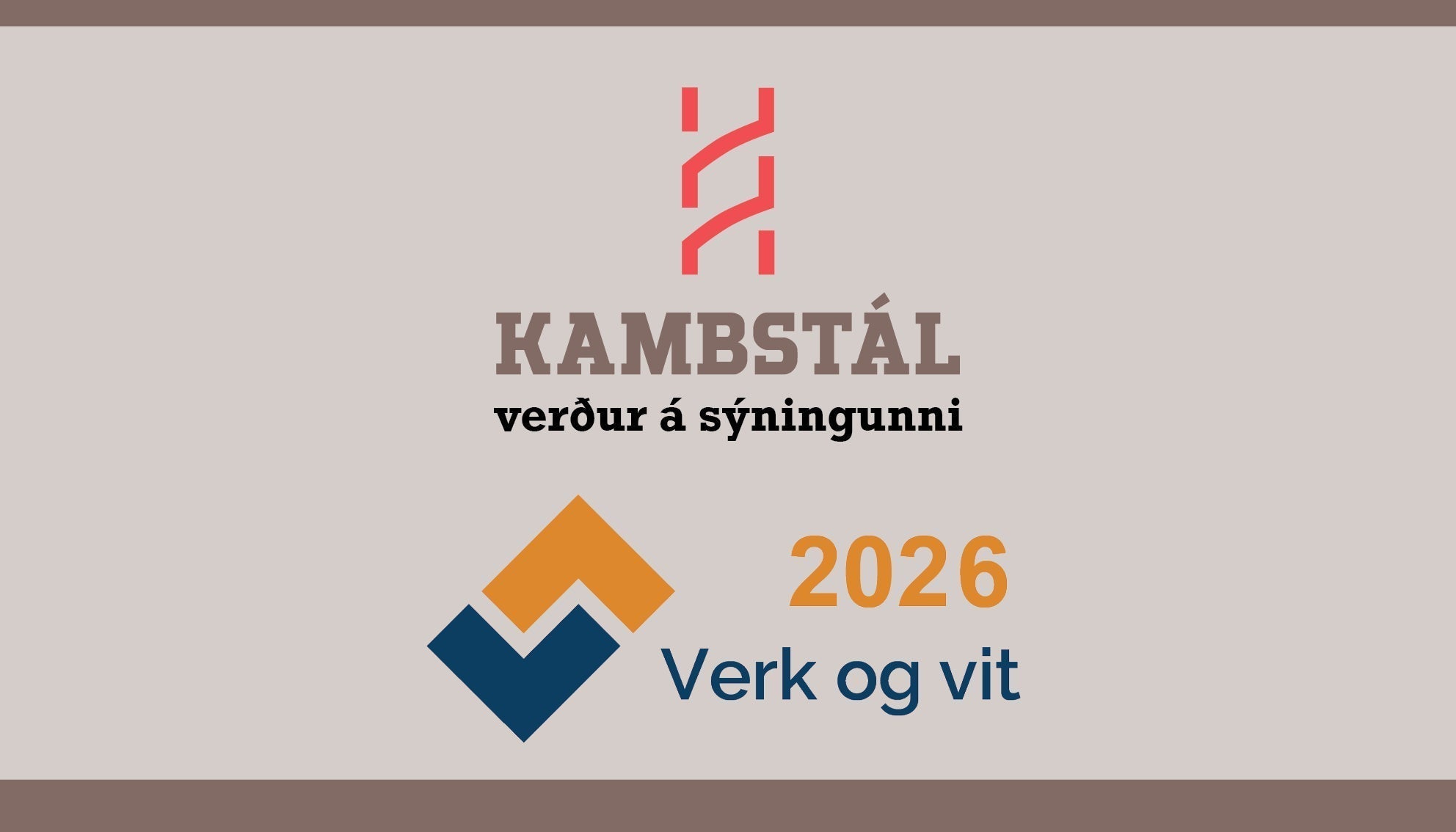 Kambstál á Verk og vit 2026